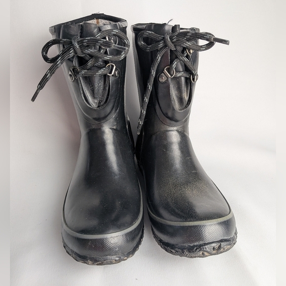 BOGS Armourboot Women Size 7 Black Color Rubber Everdry Durafresh Rain Boots - Picture 2 of 9